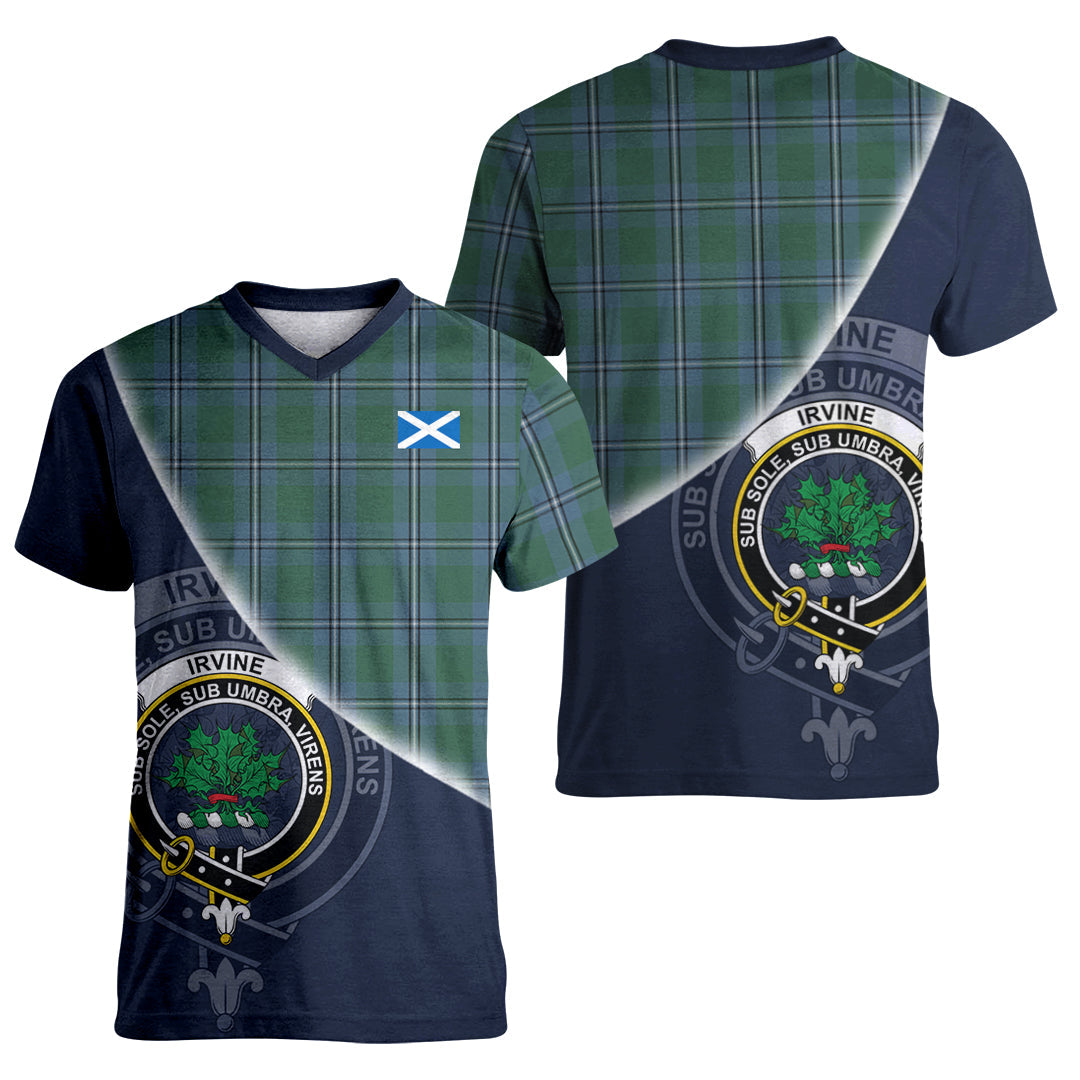 Printivon Irvine of Drum Tartan Scottish Crest T Shirt
