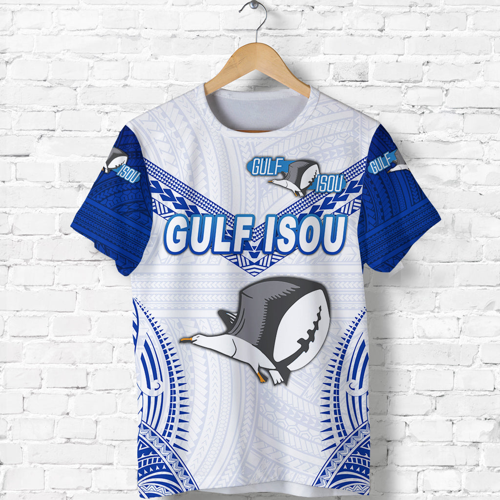 Custom Personalised Papua New Guinea Prk Gulf Isou T Shirt Rugby Original Style - White, Custom Text And Number