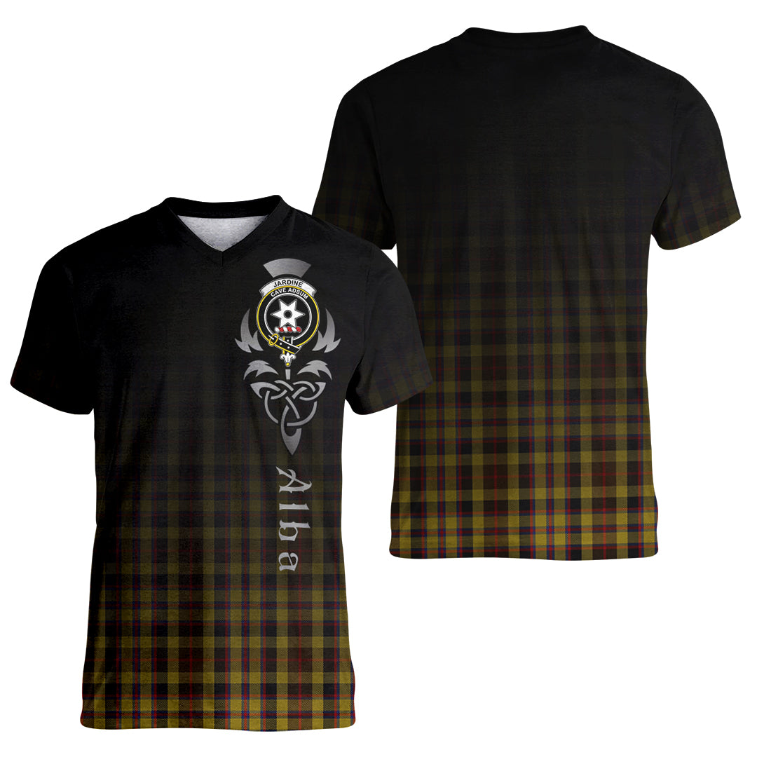 Printivon Jardine Tartan Crest Alba Celtic T Shirt