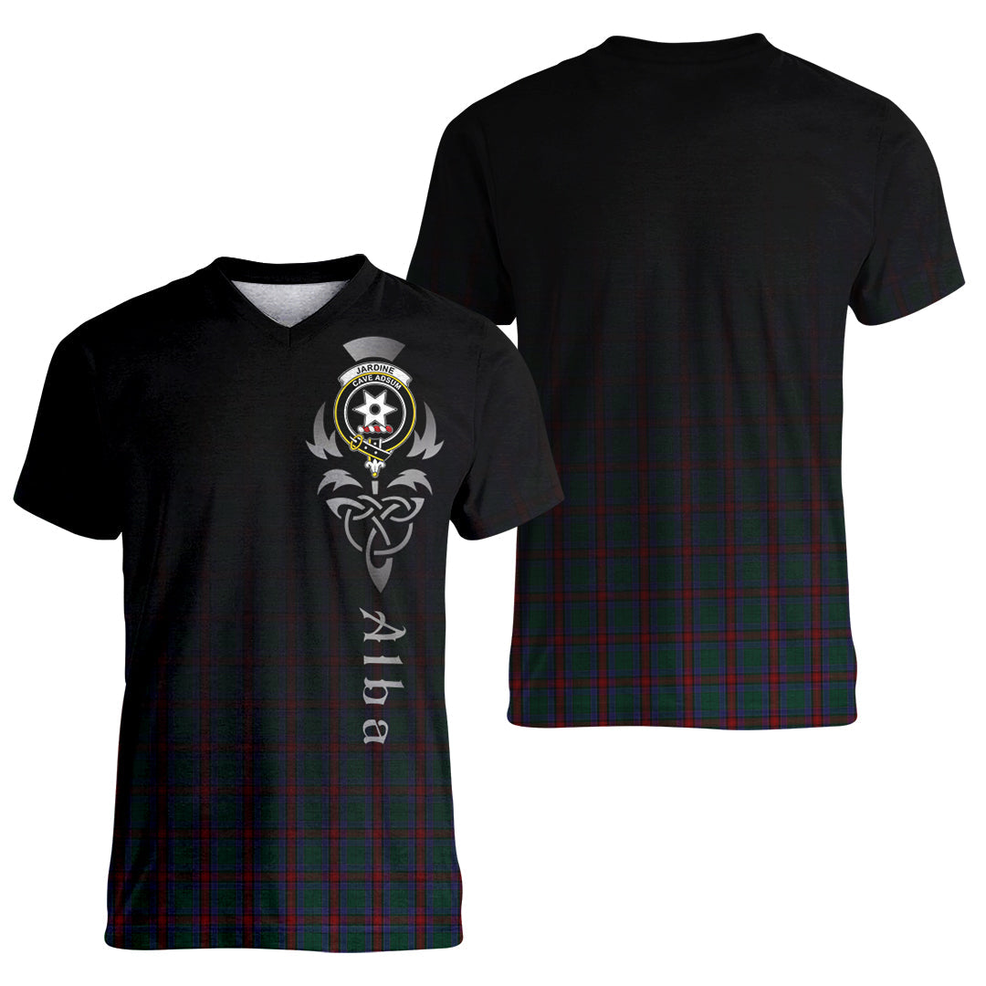 Printivon Jardine Dress Tartan Crest Alba Celtic T Shirt