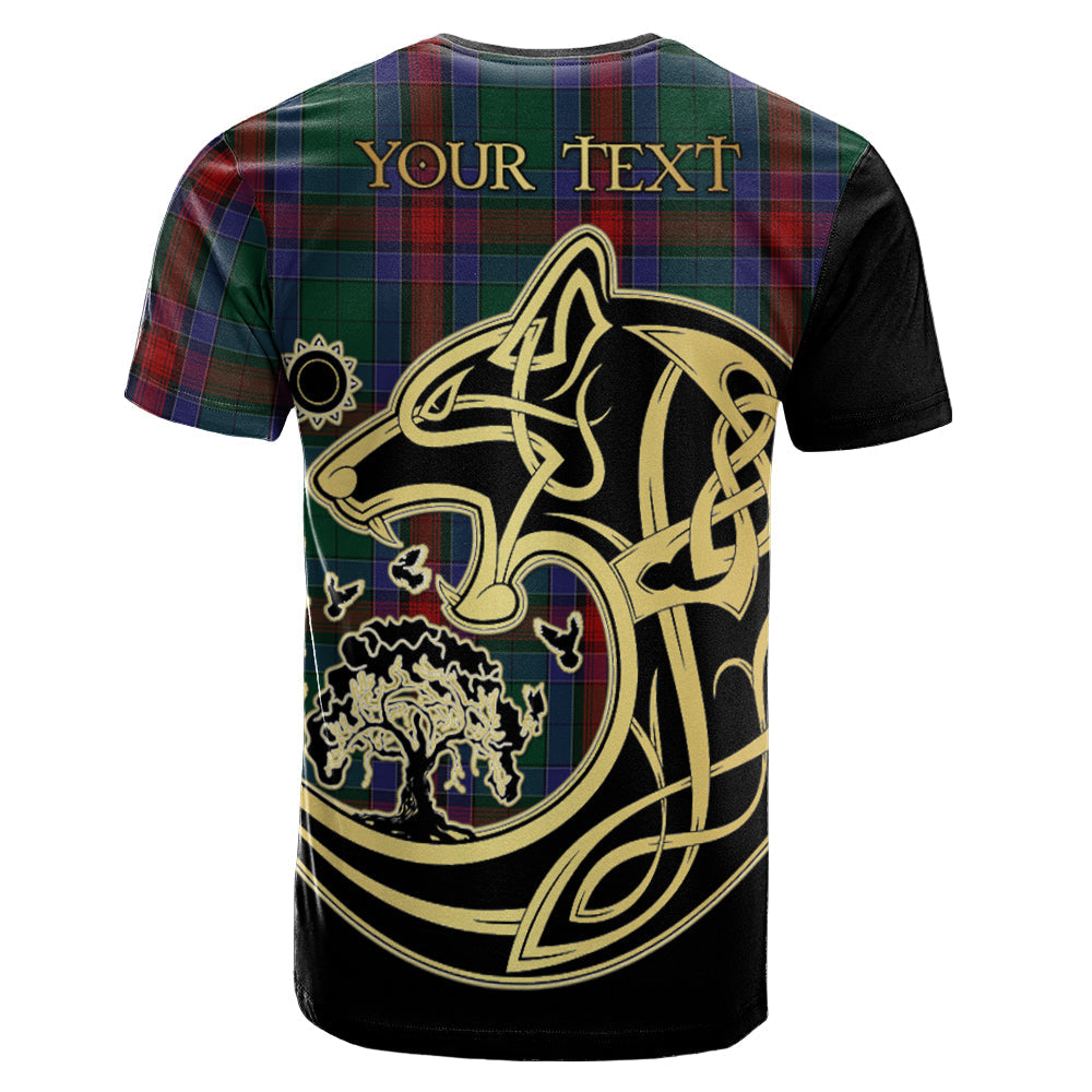 Printivon Jardine Dress Crest Celtic Wolf Tartan T Shirt Custom Your Text