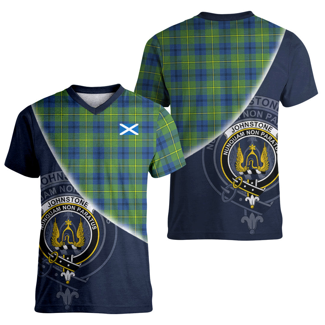 Printivon Johnstone Ancient Tartan Scottish Crest T Shirt
