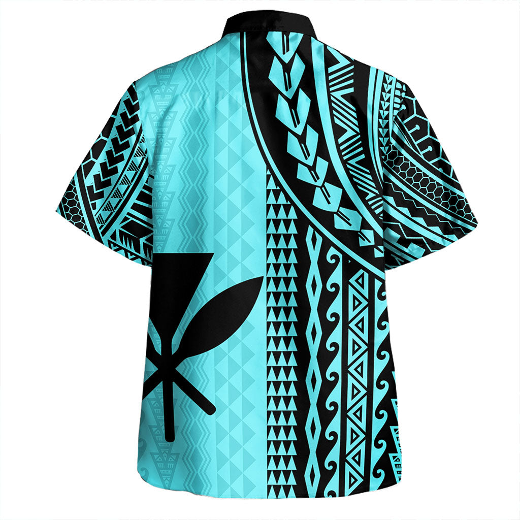Hawaii Hawaiian Shirt Kanaka Maoli Polynesian Tattoo Island Blue Hawaii Shirt