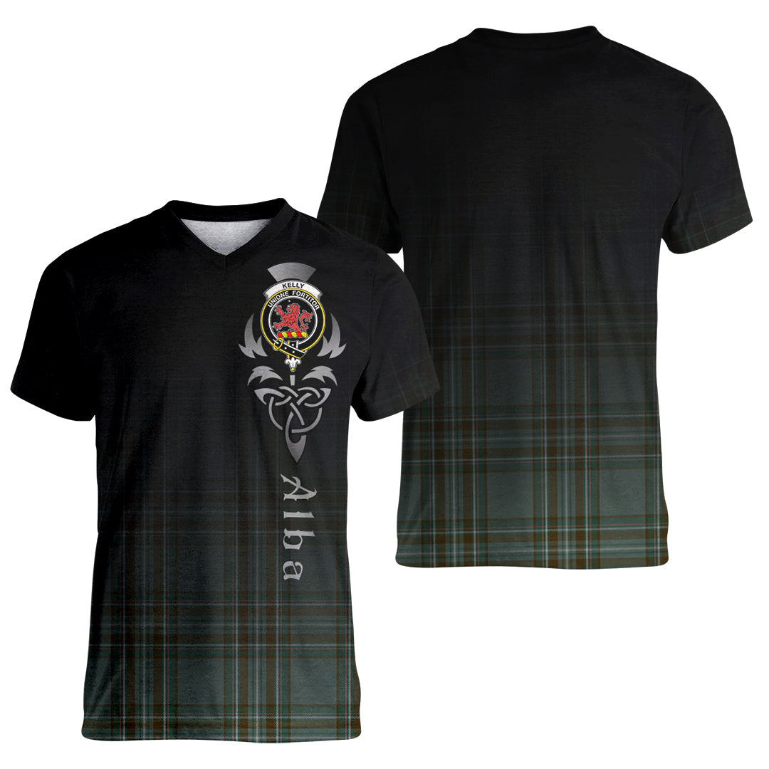 Printivon Kelly Dress Tartan Crest Alba Celtic T Shirt