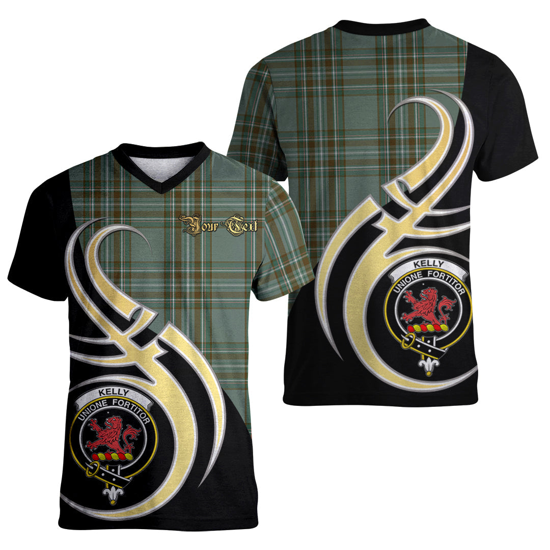 Printivon Kelly Dress Tartan Crest Believe In Me T Shirt