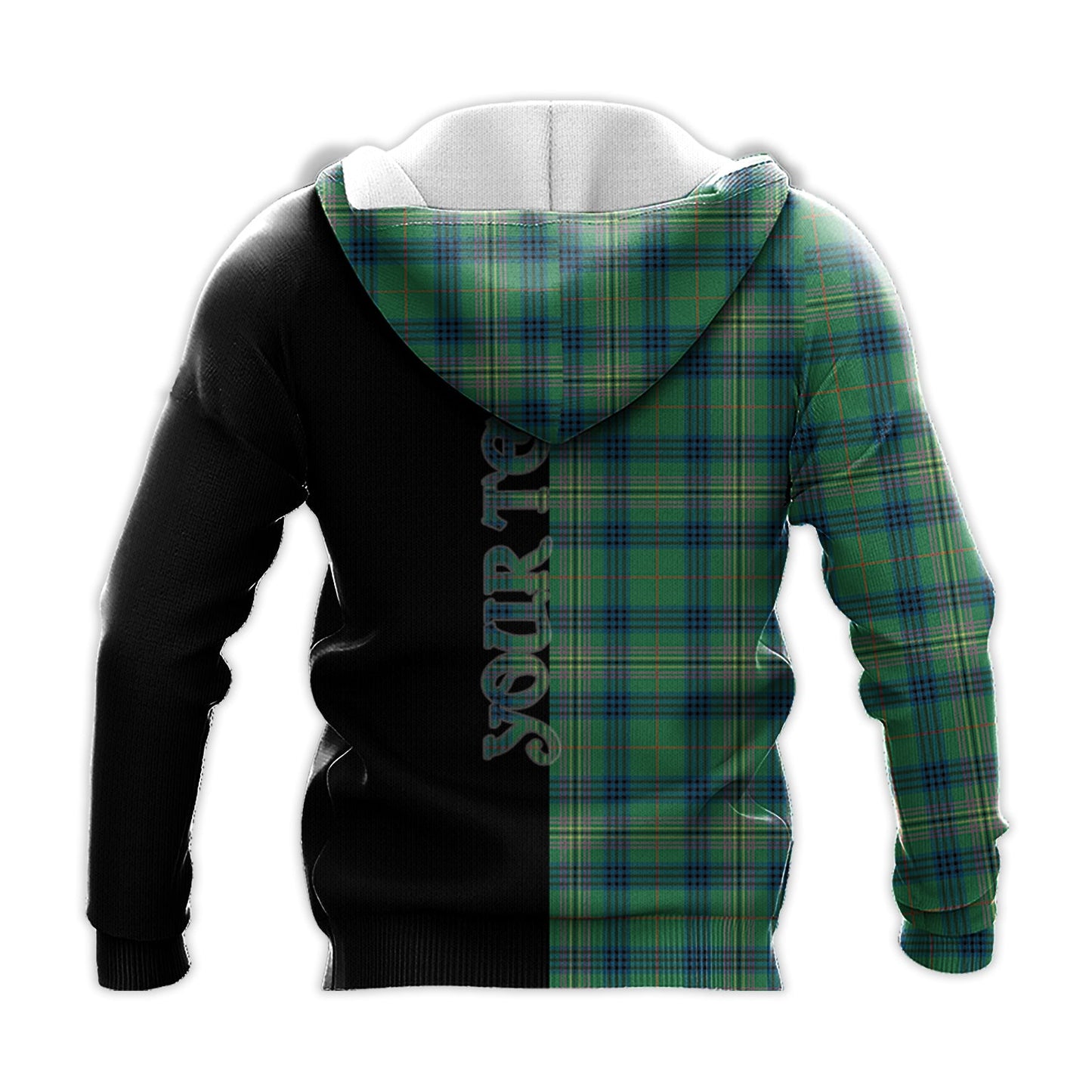 Printivon Kennedy Ancient Tartan Personalize Half Hoodie