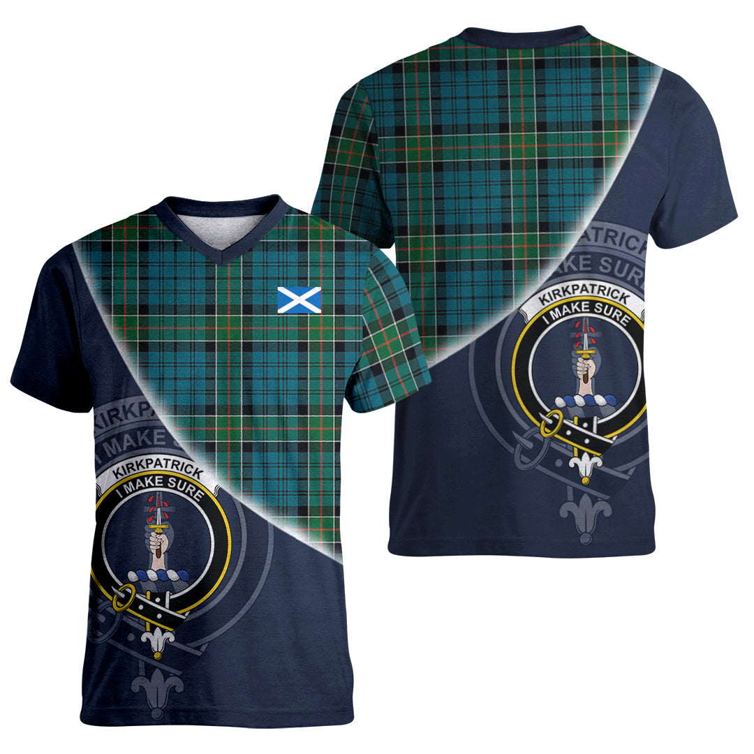 Printivon Kirkpatrick Tartan Scottish Crest T Shirt