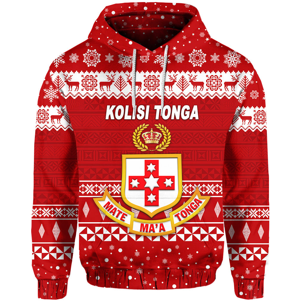 ( Personalised) Kolisi Tonga College Christmas Hoodie Simple Style