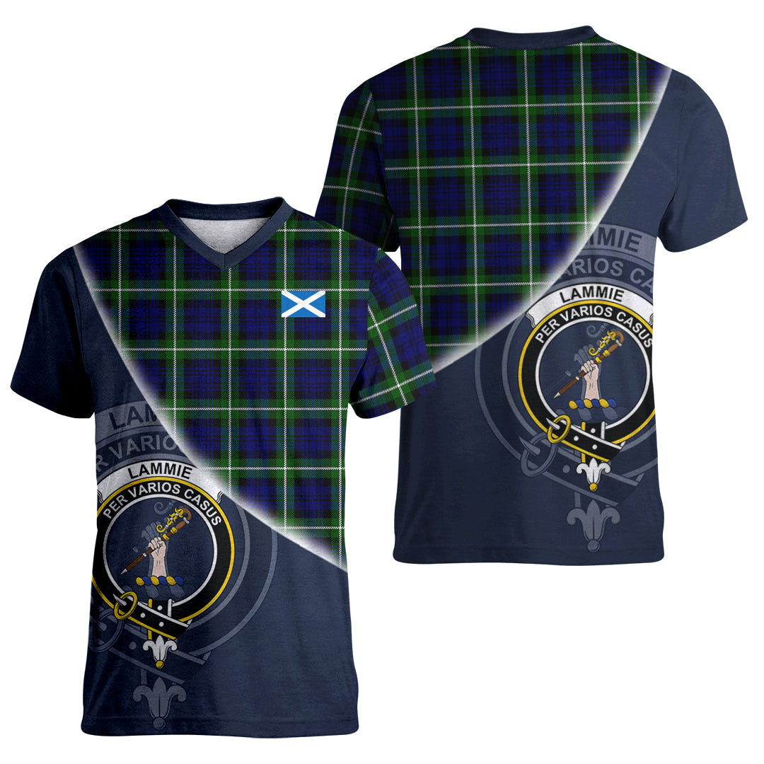 Printivon Lammie Tartan Scottish Crest T Shirt
