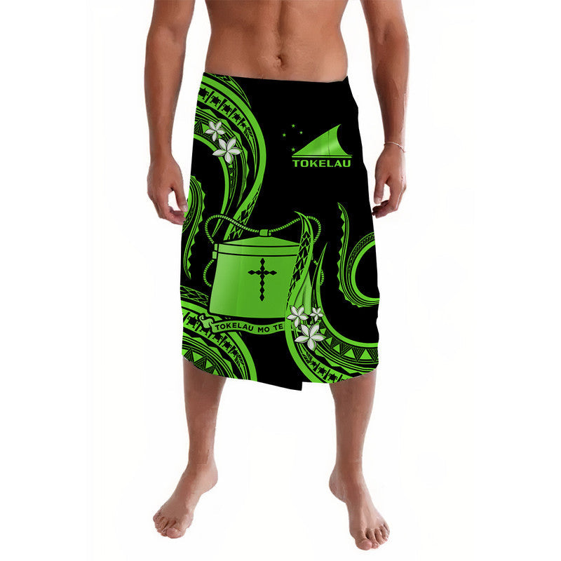 Tokelau Lavalava Tokelauan Tatau With Badge Green