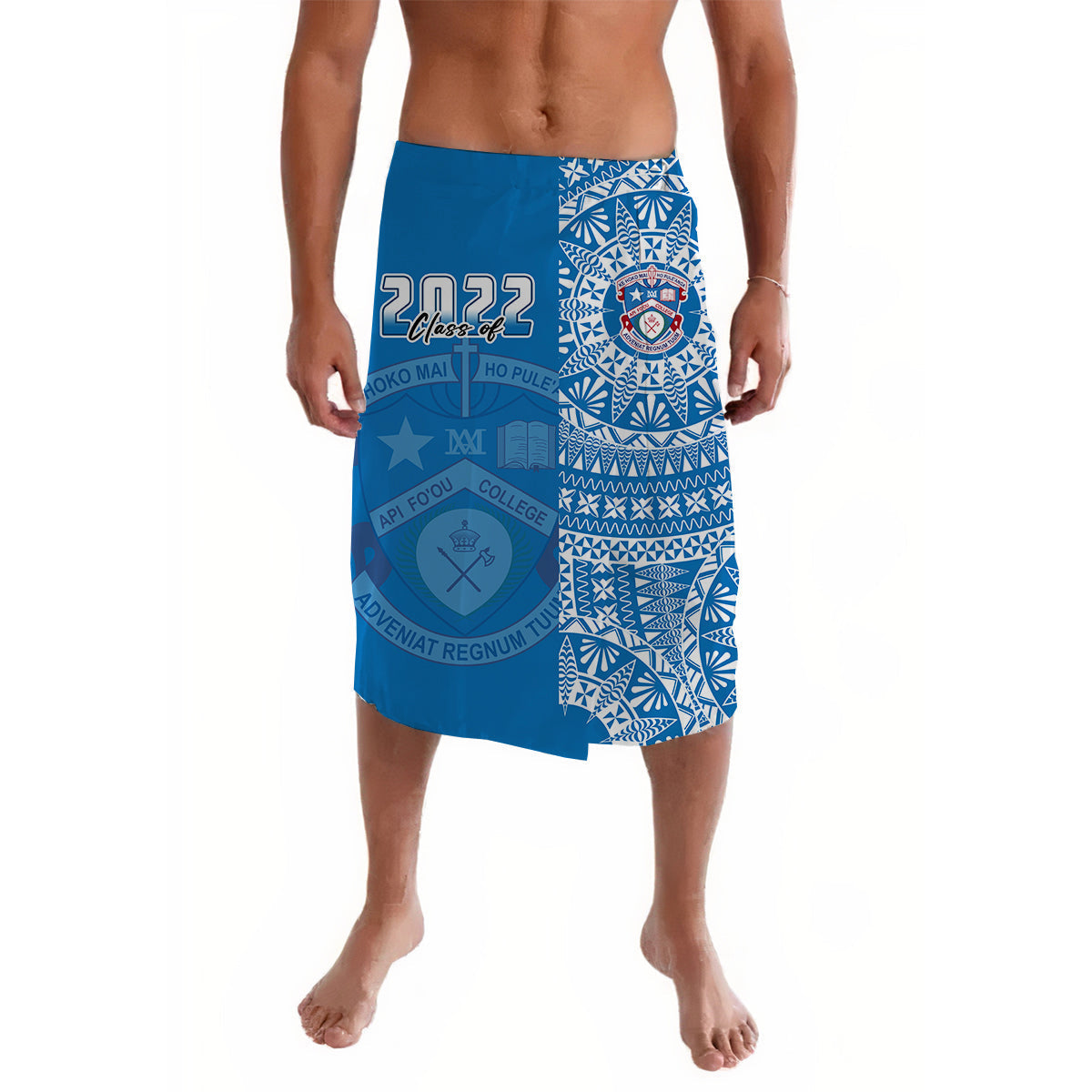 Apifoou Tonga College Lavalava Class Of Year Tongan Ngatu Pattern