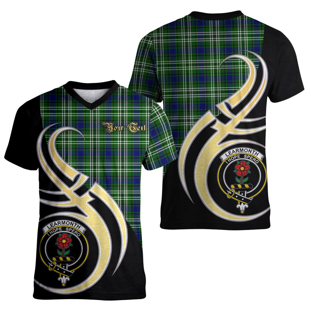Printivon Learmonth Tartan Crest Believe In Me T Shirt