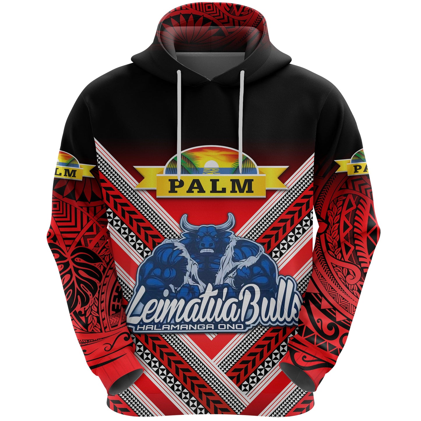 Mate Ma'a Tonga Hoodie Leimatu'a Bulls Creative Style Red