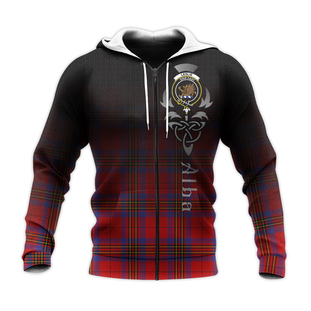 Printivon Leslie Modern Tartan Crest Alba Celtic Hoodie