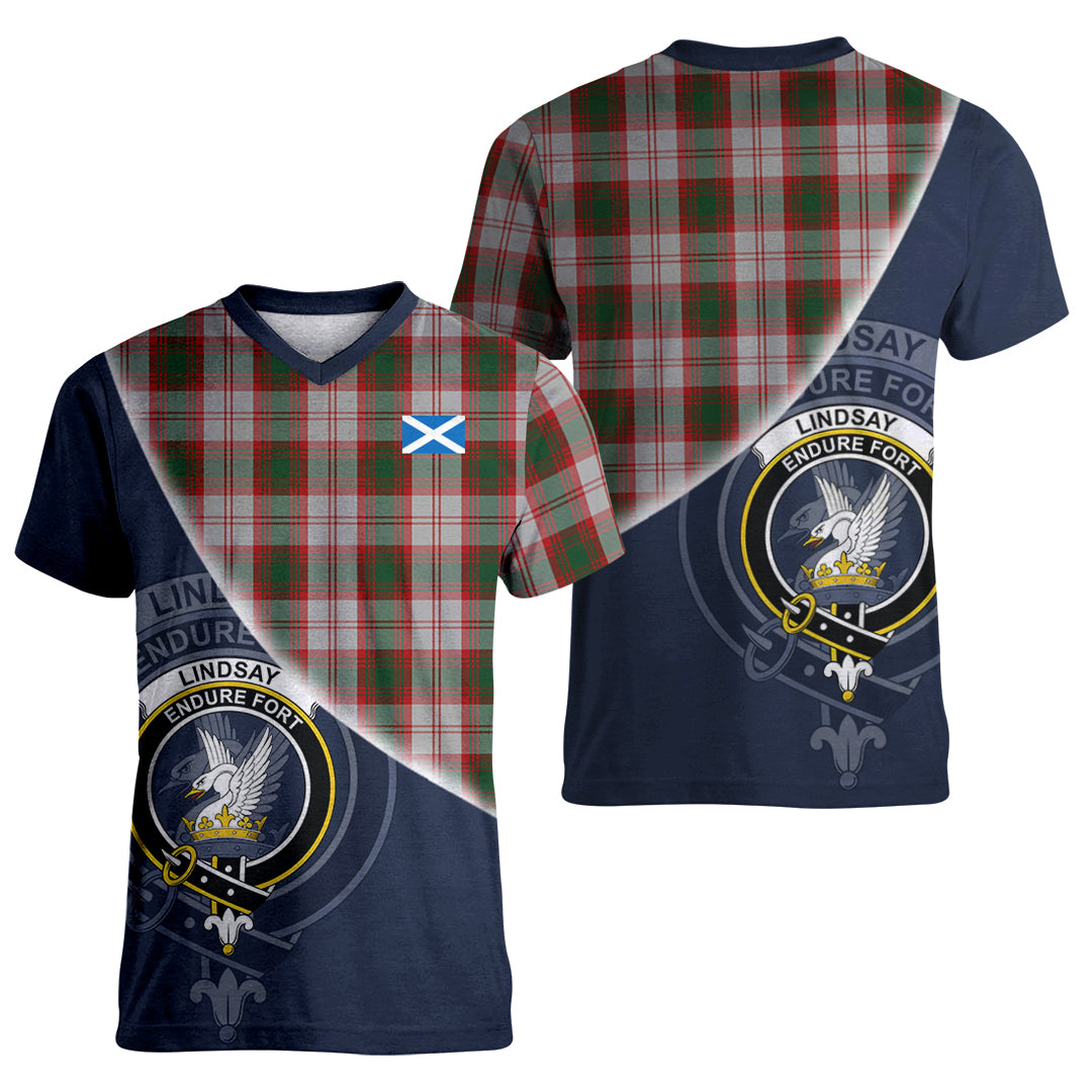 Printivon Lindsay Dress Red Tartan Scottish Crest T Shirt