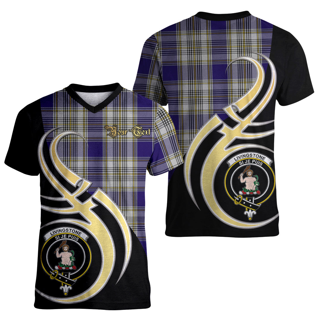 Printivon Livingston Dress Tartan Crest Believe In Me T Shirt