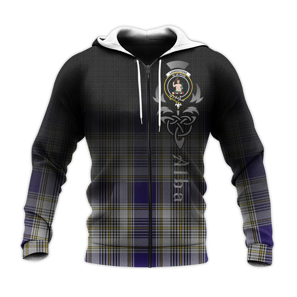 Printivon Livingston Dress Tartan Crest Alba Celtic Hoodie