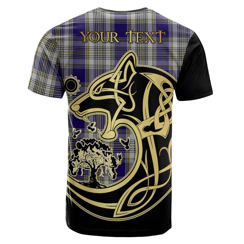 Printivon Livingston Dress Crest Celtic Wolf Tartan T Shirt Custom Your Text