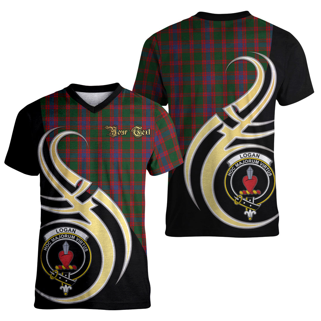 Printivon Logan Tartan Crest Believe In Me T Shirt
