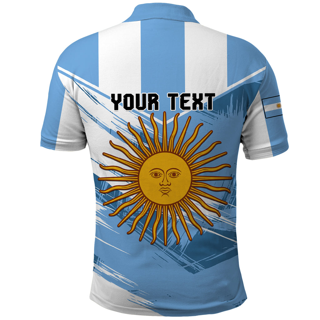Custom Argentina Polo Shirt La Argentina Sol De Mayo Sport Style