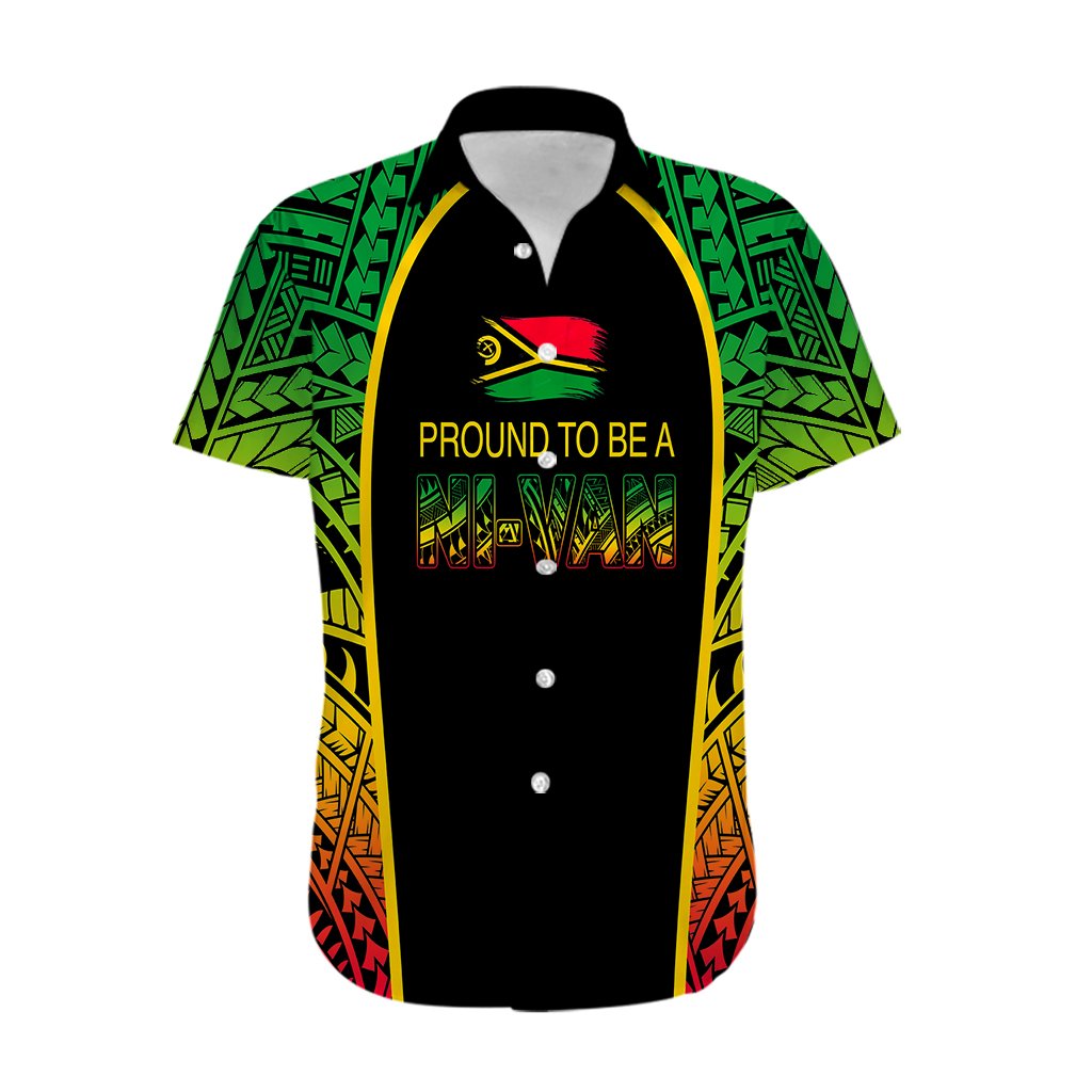 Custom Vanuatu Hawaiian Shirt Pround To Be A Ni-Van