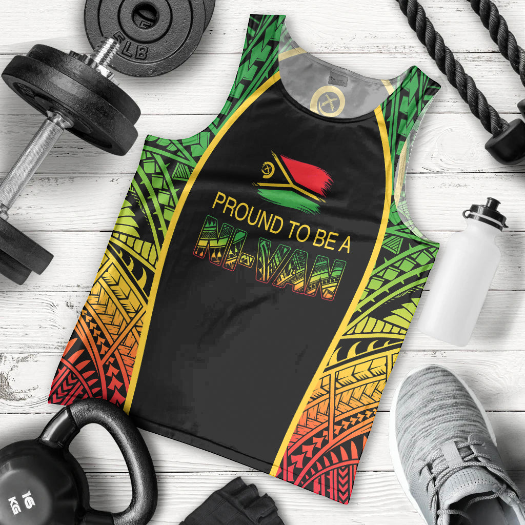 Vanuatu Men Tank Top Pround To Be A Ni Van