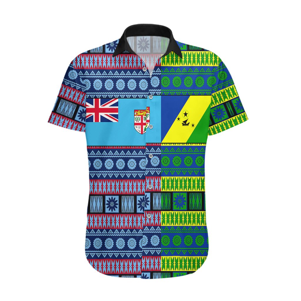 Custom Personalised Fiji Malampa Hawaiian Shirt Tribal Patterns