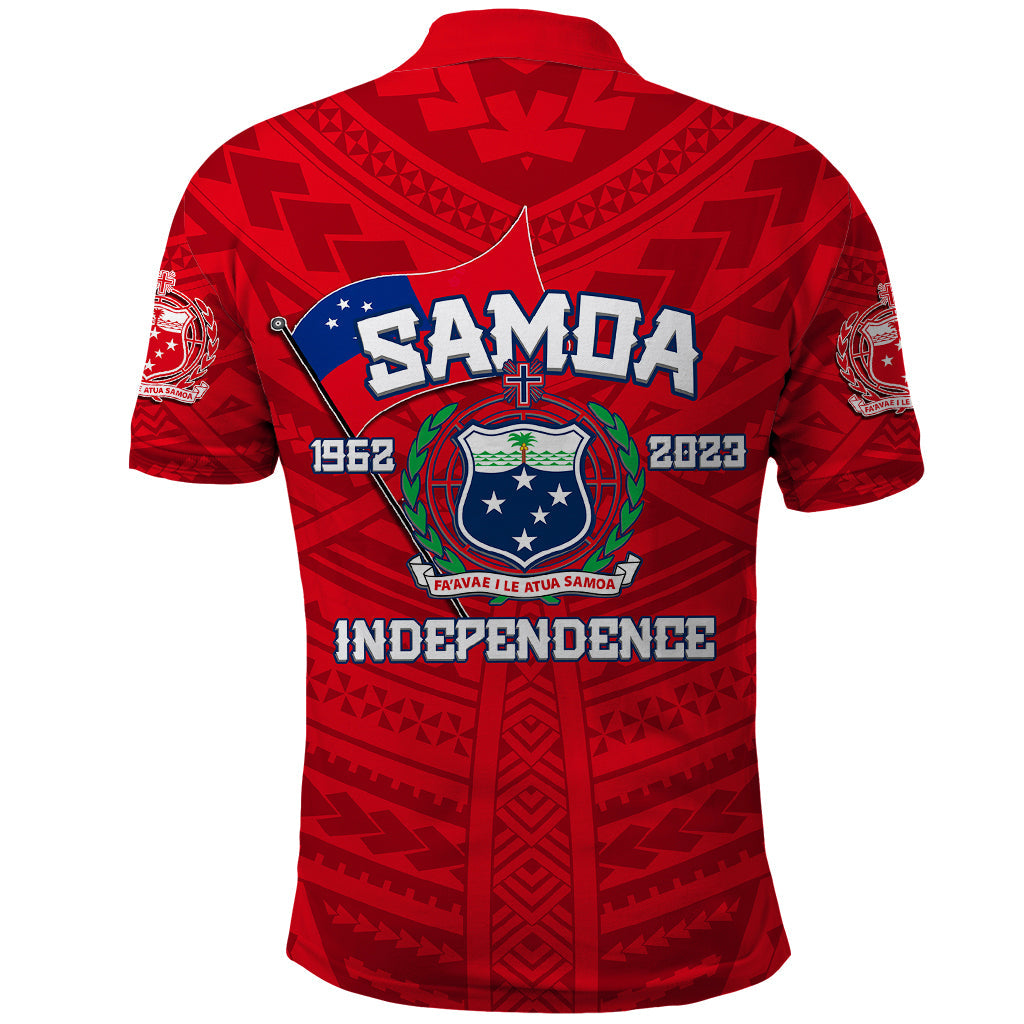 Samoa Independence Polo Shirt 2023 Red Style
