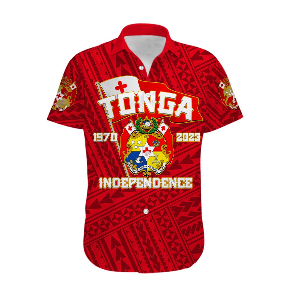 Tonga Independence Hawaiian Shirt 2023 Red Style