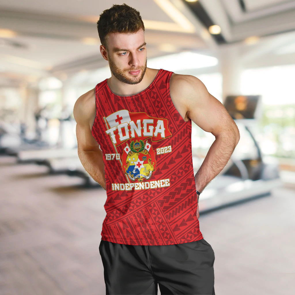 Tonga Independence Men Tank Top 2023 Red Style