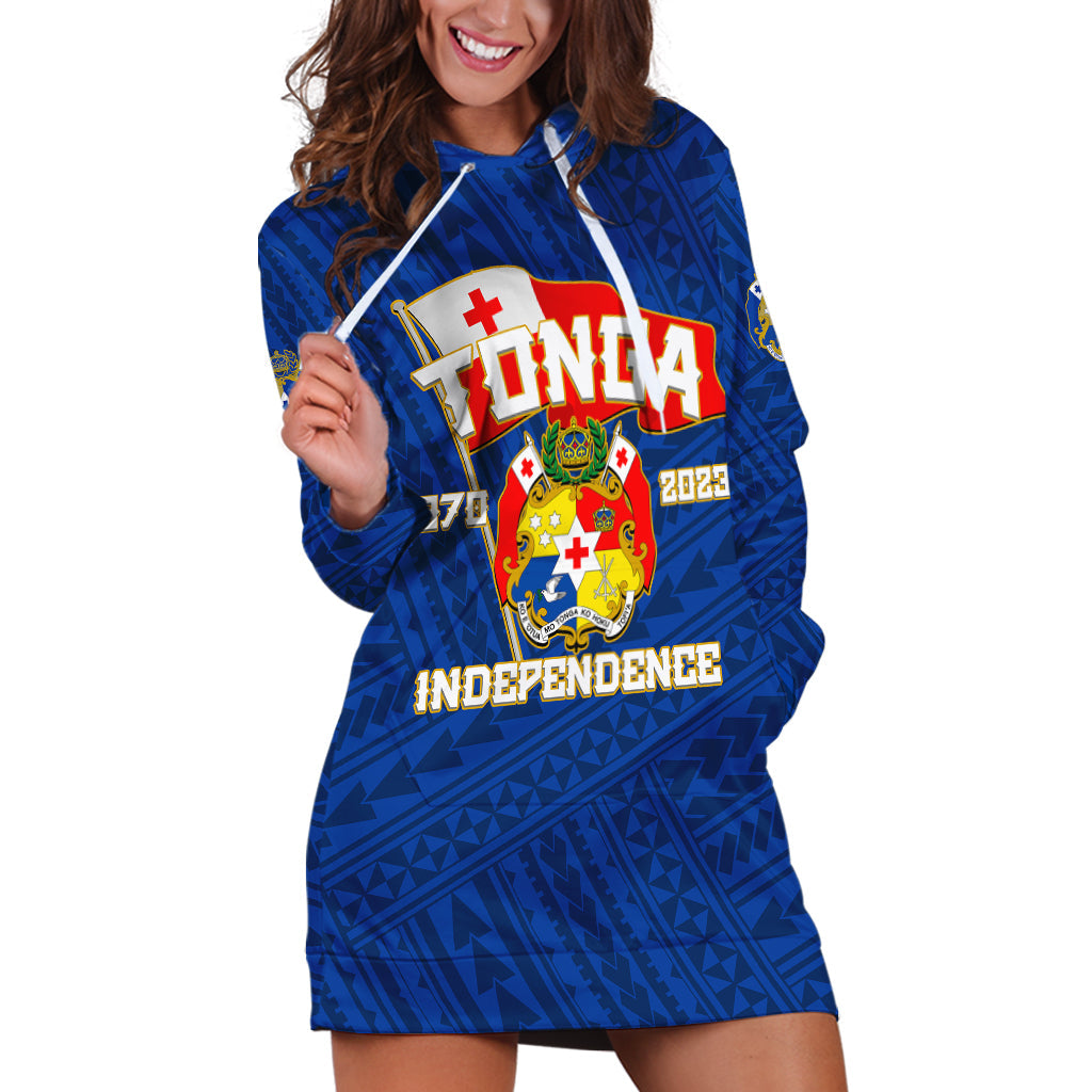 Tonga Independence Hoodie Dress 2023 Blue Style