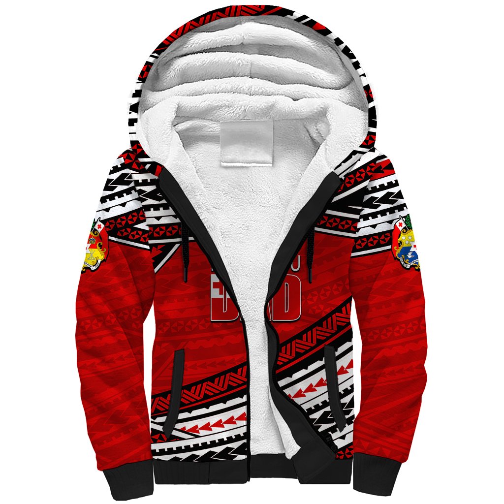 (Custom Personalised) Happy Fathers Day Tonga Sherpa Hoodie I Love You Dad