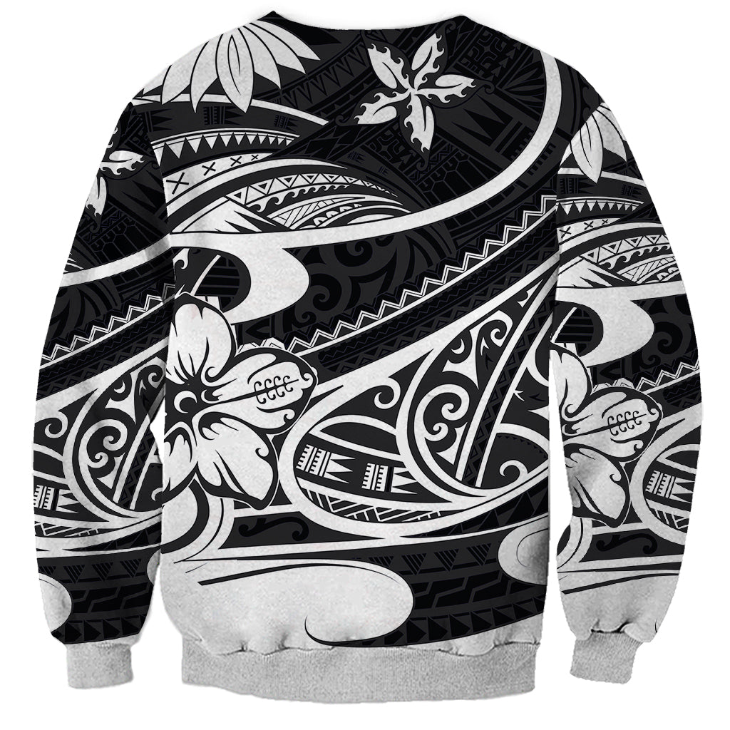 Polynesian Tribal Sweatshirt Black