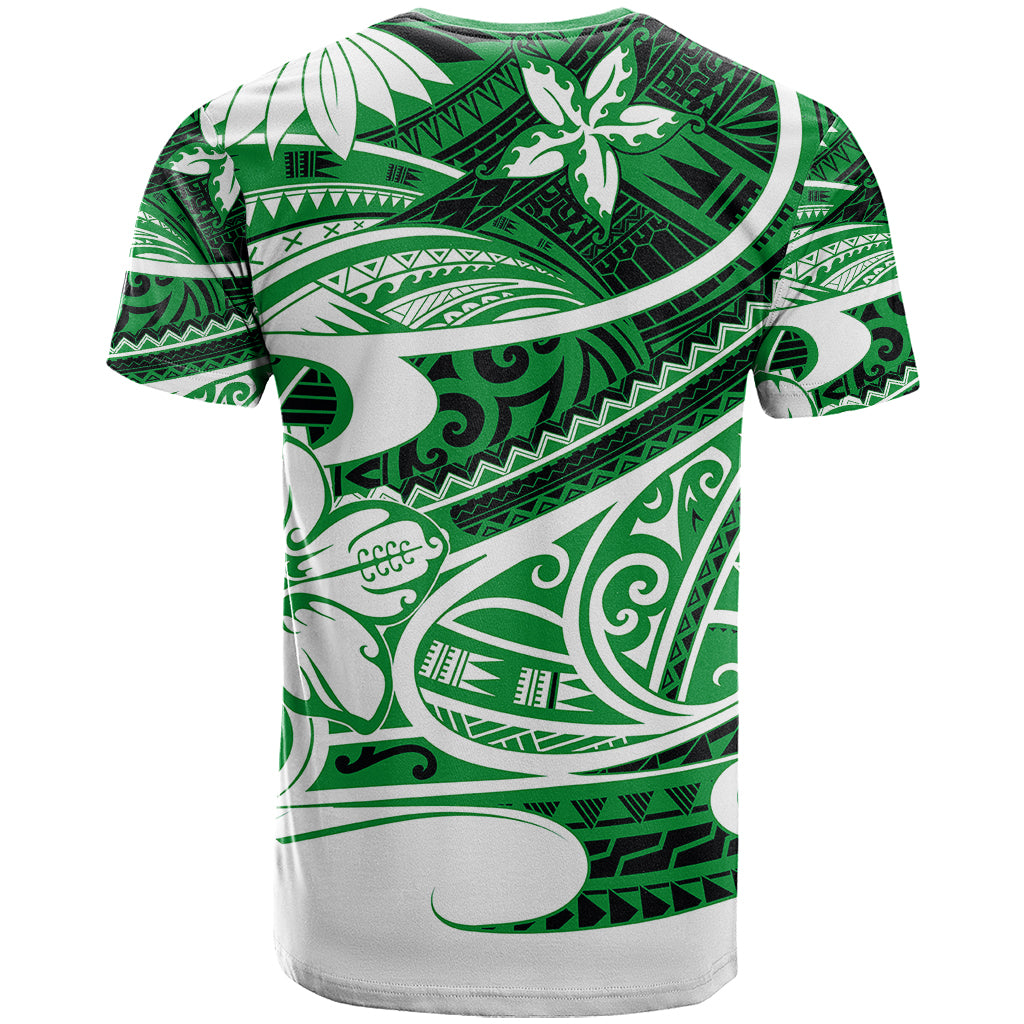 Polynesian Tribal T Shirt Green