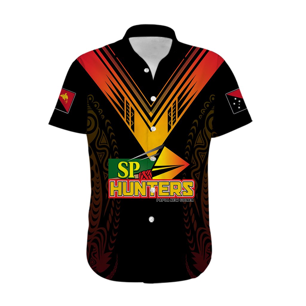 Personalised PNG Hunters Rugby Hawaiian Shirt Motuan Style
