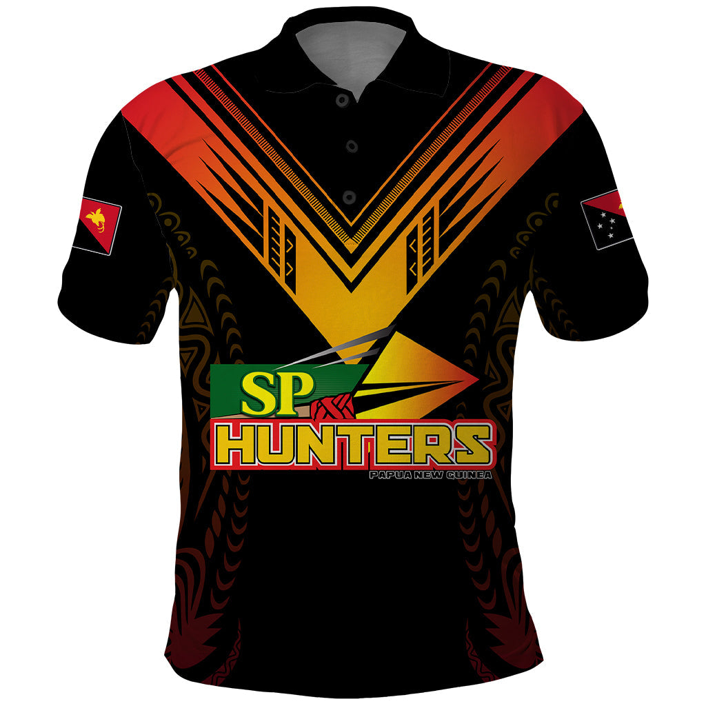 Personalised PNG Hunters Rugby Polo Shirt Motuan Style