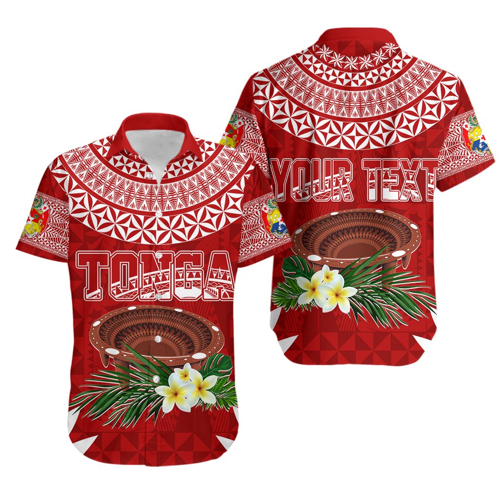 Personalised Tonga Independence Day Hawaiian Shirt Kumete Kava Bowl With Plumeria
