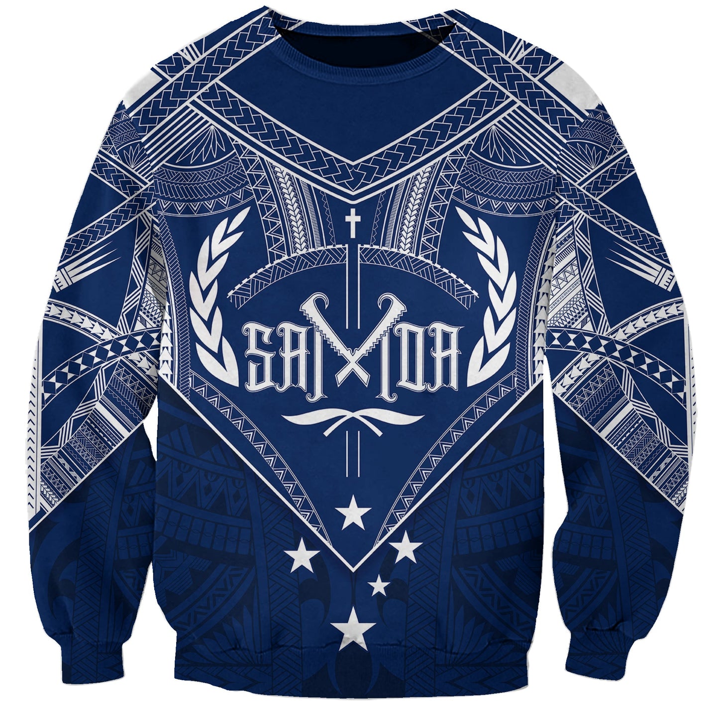 Samoa Independence Day Sweatshirt Chest Tattoo Symbolic Style