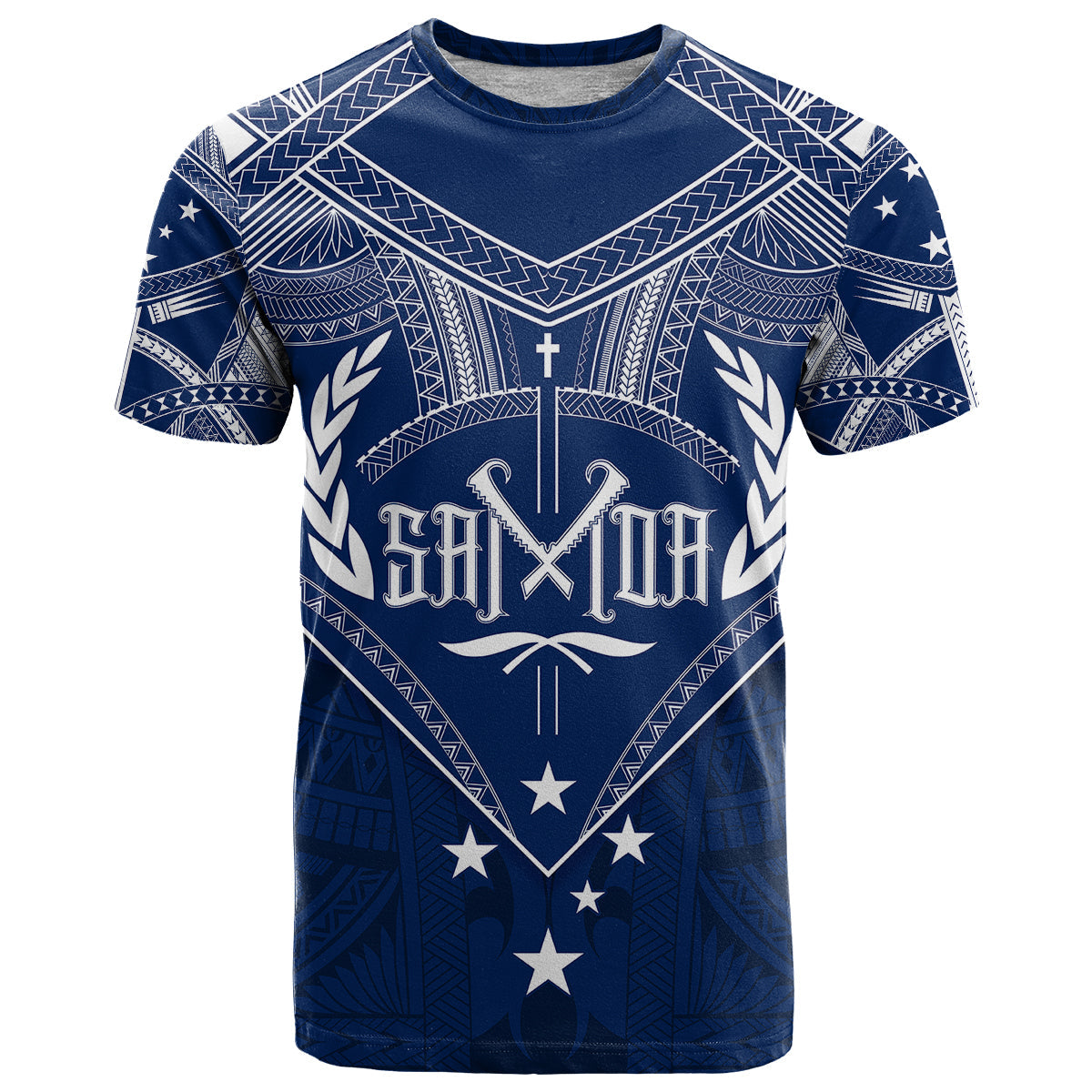 Personalised Samoa Independence Day T Shirt Chest Tattoo Symbolic Style