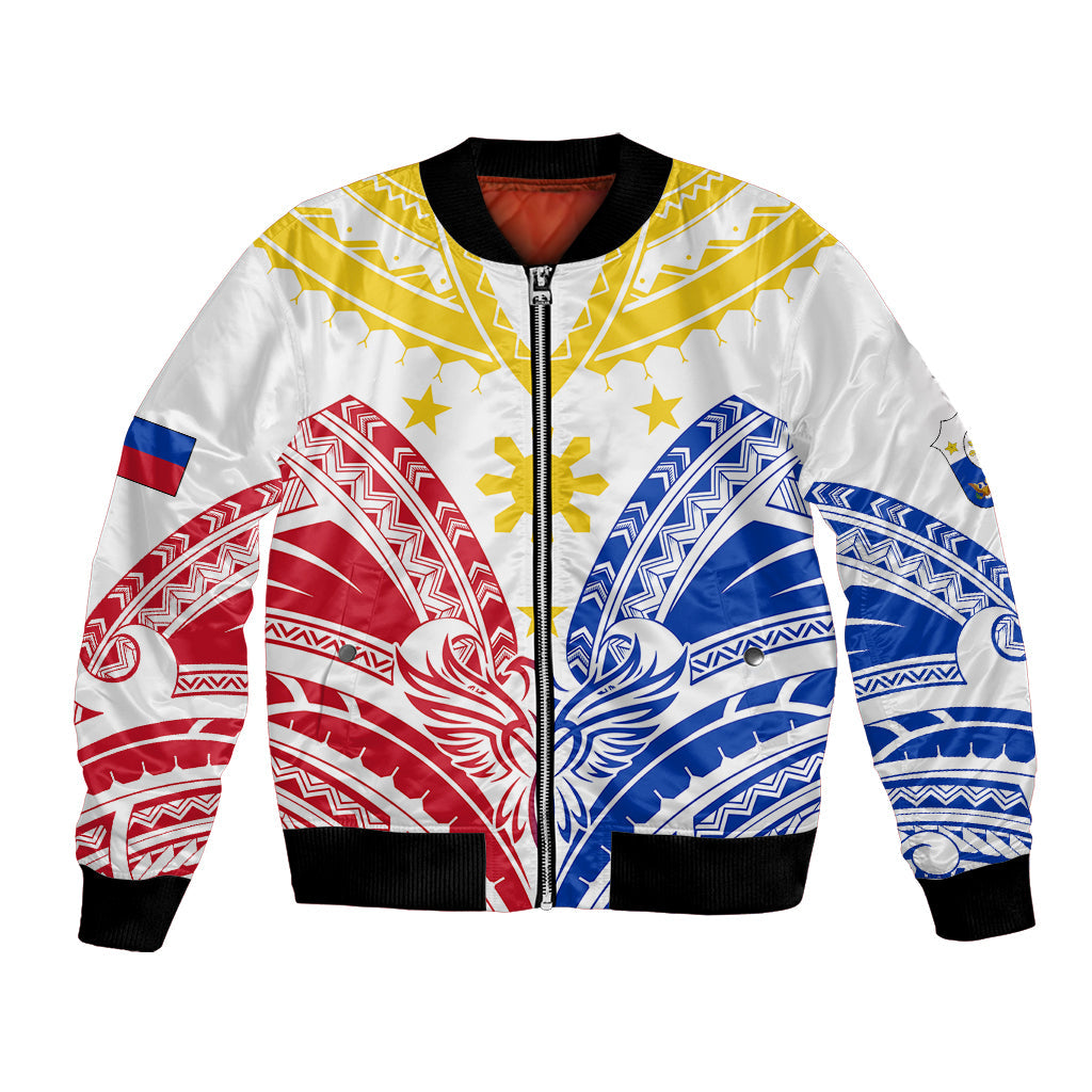 Philippines Independence Day Bomber Jacket Tribal Sun and Stars Ver 02