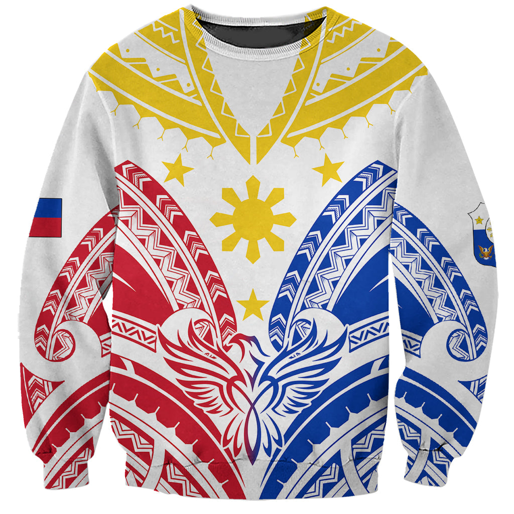 Philippines Independence Day Sweatshirt Tribal Sun and Stars Ver 02