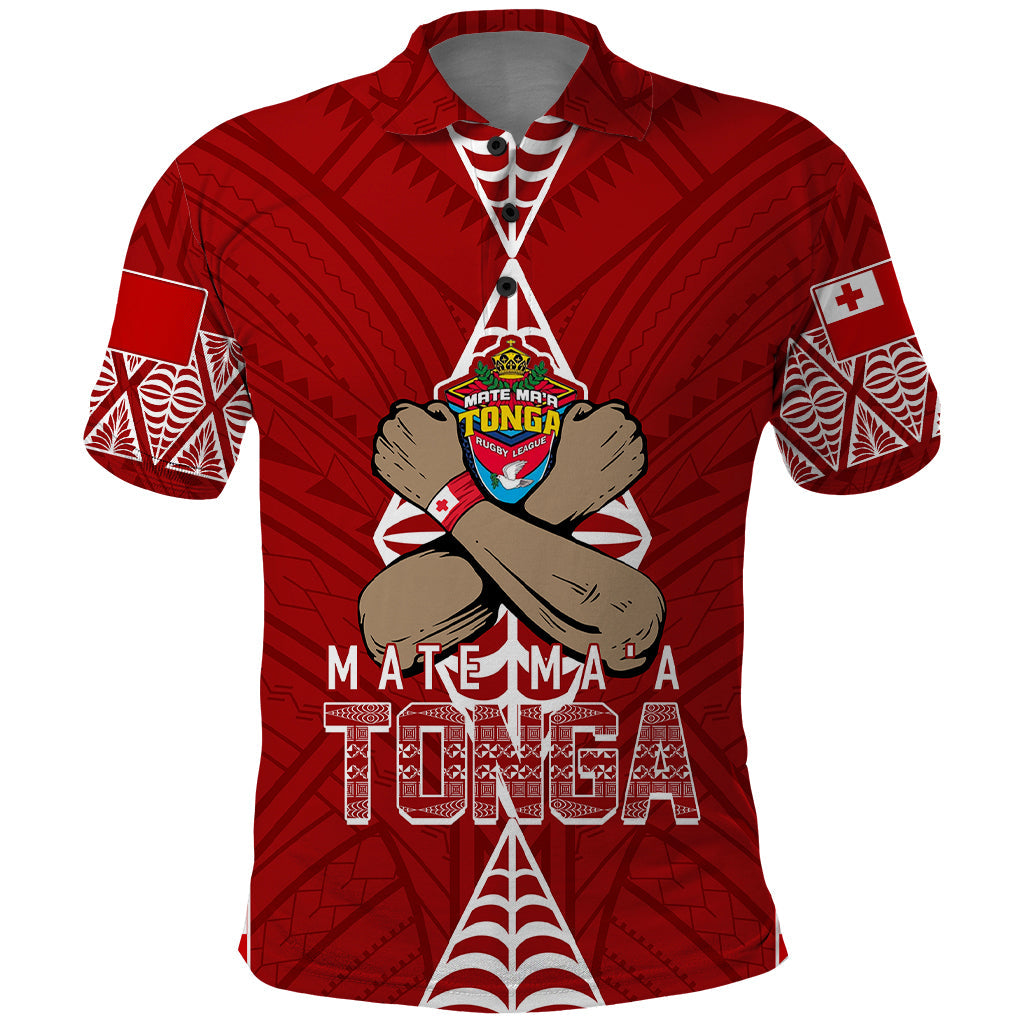 Personalised Tonga Rugby Polo Shirt Mate Ma'a Tonga Independence Day