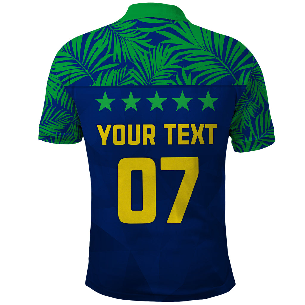 Personalised Brazil Football Polo Shirt Women's WC 2023 Selecao