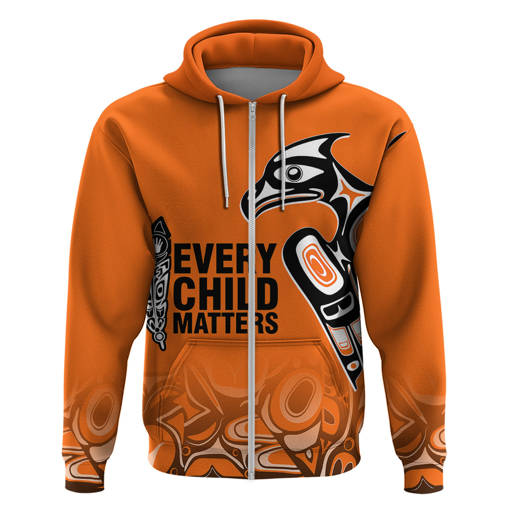 Canada Indigenous Hoodie Aboriginal Bird Art - Every Child Matters