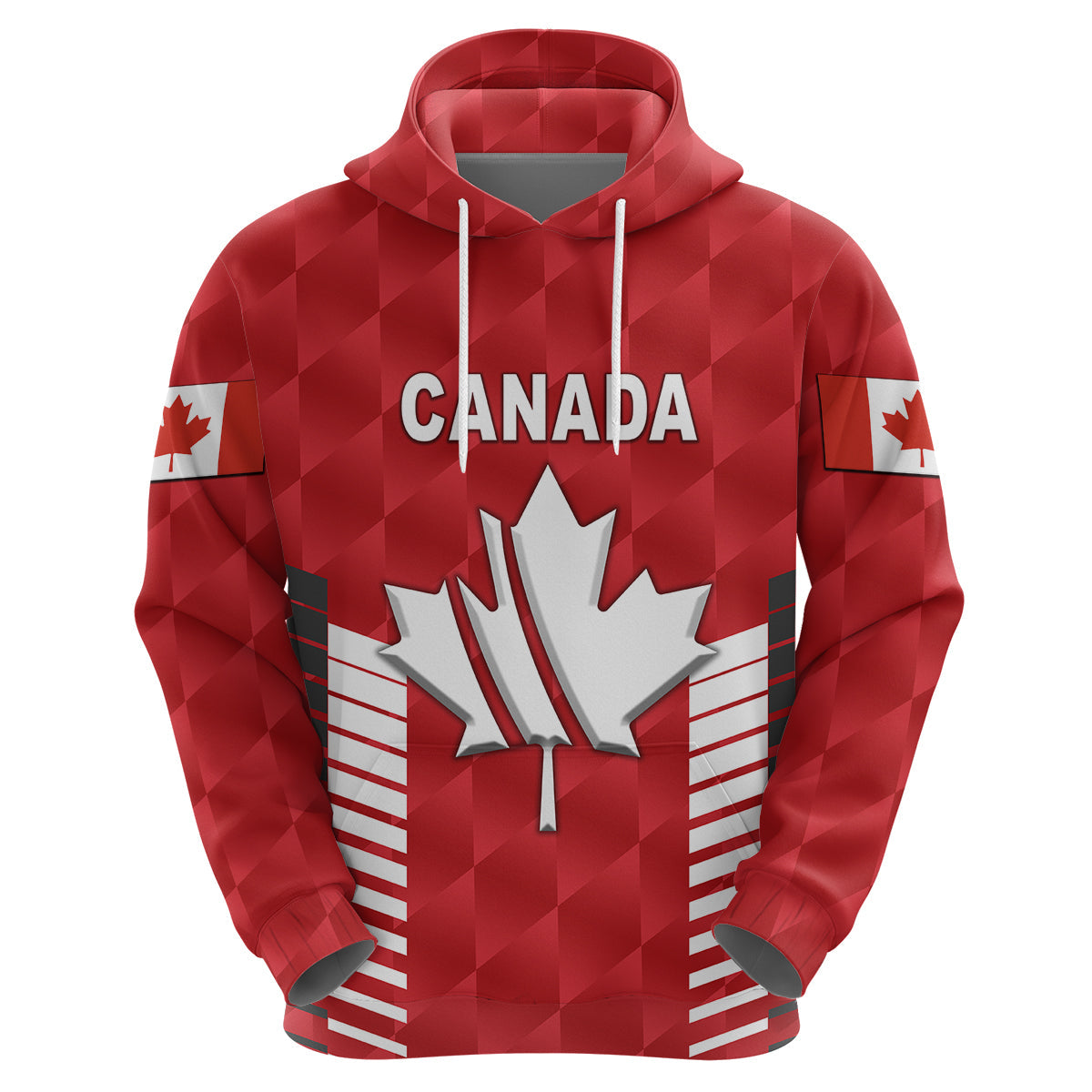 Custom Canada Crickehoodie Maple Leaf Unique Style Red