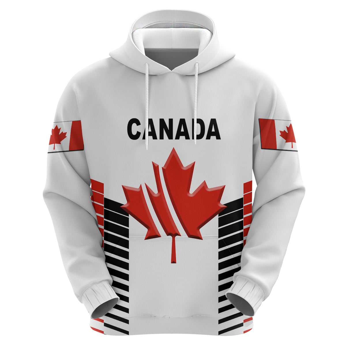 Custom Canada Crickehoodie Maple Leaf Unique Style White