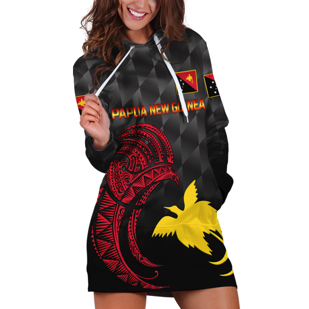 Custom Personalised Papua New Guinea Barramundis Cricket Hoodie Dress Birds Of Paradise Paradisaea Raggiana Original Black