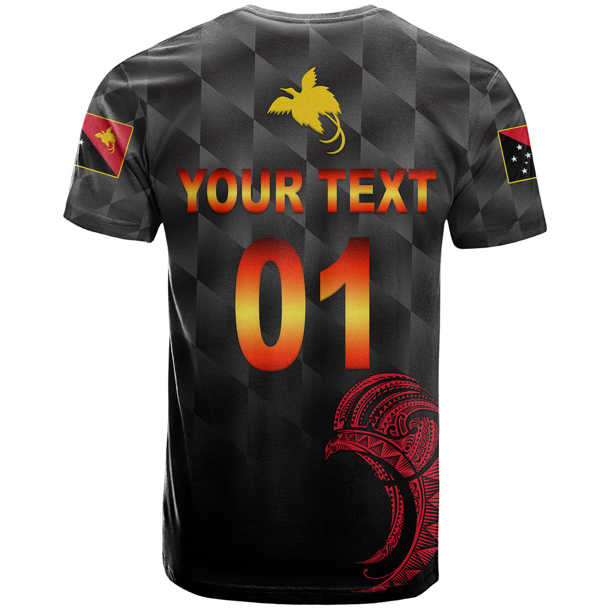 Custom Personalised Papua New Guinea Barramundis Cricket T Shirt Birds Of Paradise Paradisaea Raggiana Original - Black