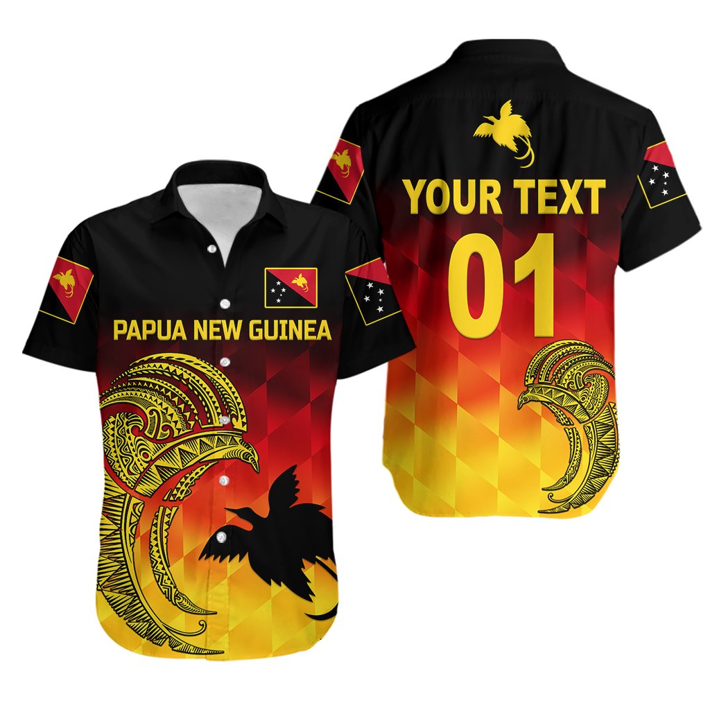 Custom Personalised Papua New Guinea Barramundis Cricket Hawaiian Shirt Birds Of Paradise Paradisaea Raggiana Original - Gradient Flag Vibes