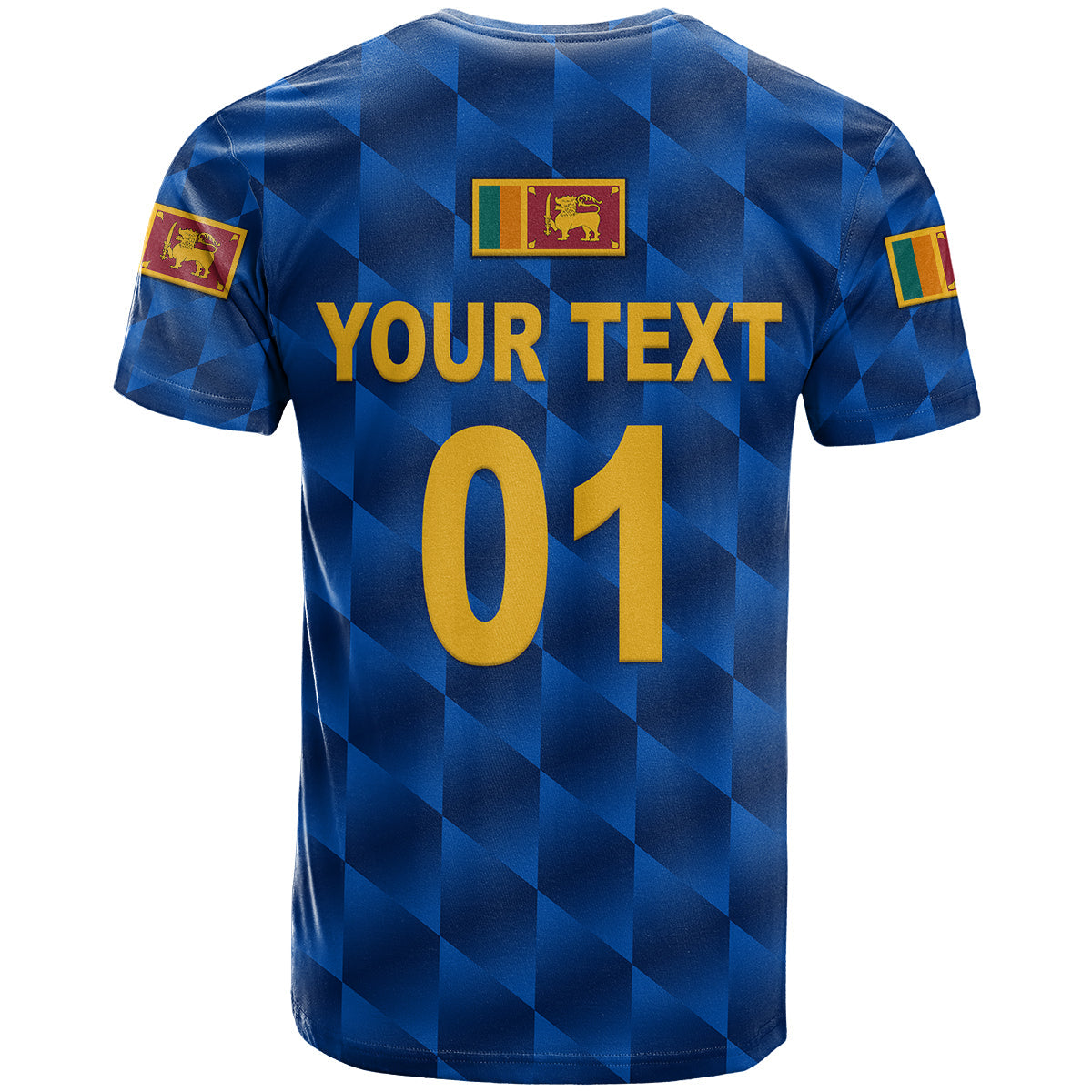 Custom Sri Lanka Cricket T Shirt The Lions Unique Blue